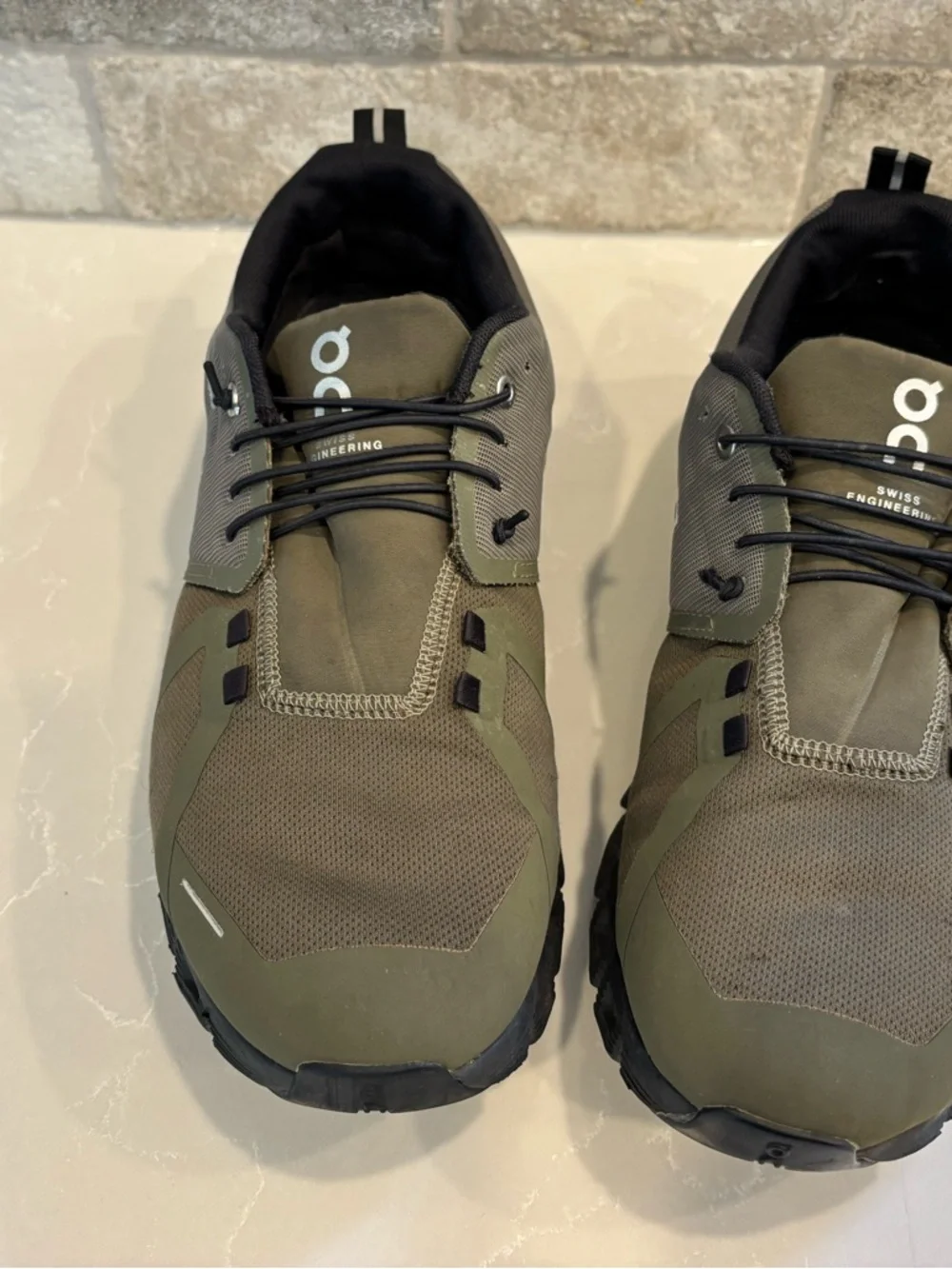 On Running Cloud Waterproof Shoes Men’s 11 Olive Green Trail Athletic - Picture 7 of 10